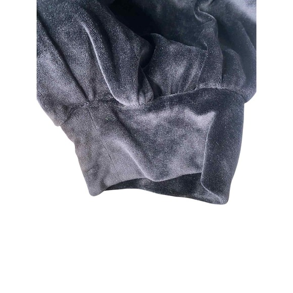 Victoria's Secret Jogger Pants Black Velour Y2K logo pocket size XXL rhinestones - Picture 8 of 10